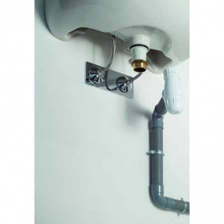 Platine double sous lavabo M 3/8 - PER 16 à sertir