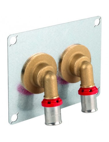 Sortie de cloison double PER à sertir Ø16  -...